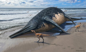 Encontrado fóssil de “monstro marinho” de 25 metros que pode ser o maior réptil marinho conhecido