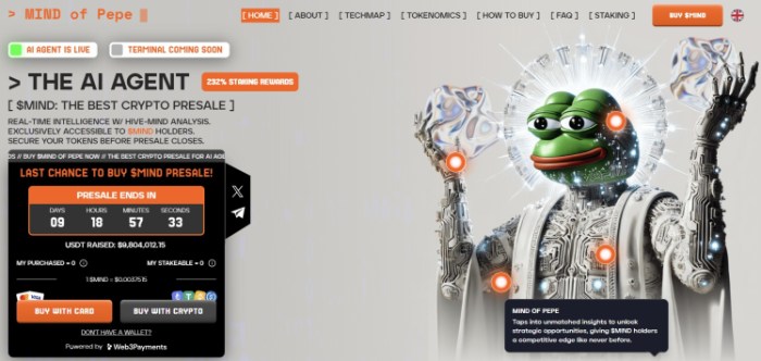 Mente do Pepe ($ MIND) Presalar
