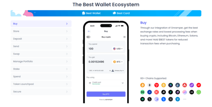 Melhor ecossistema de carteira